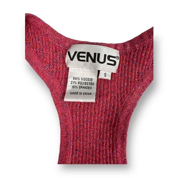 Venus Vintage Metallic Sweater Tank Top Size Small - Picture 3 of 4